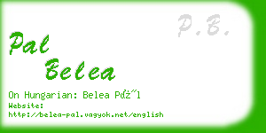 pal belea business card